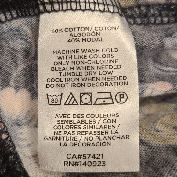 Floral Long Sleeved Top Shirt LOFT Large - Picture 6 of 6